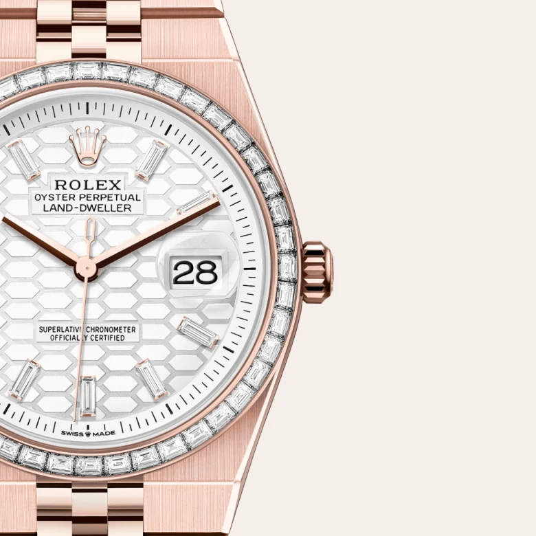 Rolex Land-Dweller 36 18 kt Everose gold, M127285TBR-0002